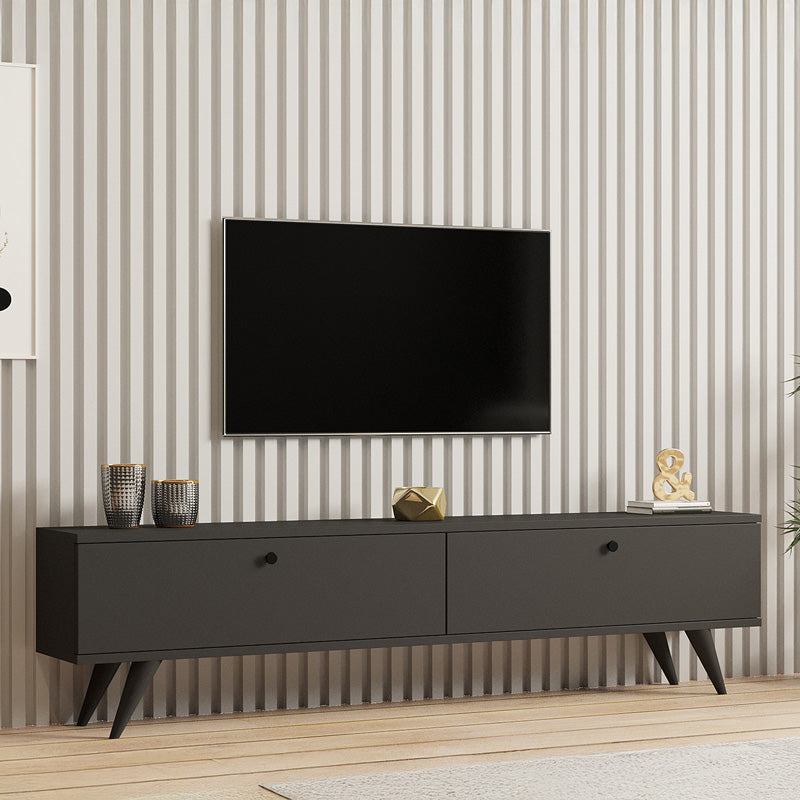 Jate TV cabinet in white 160x25x40cm