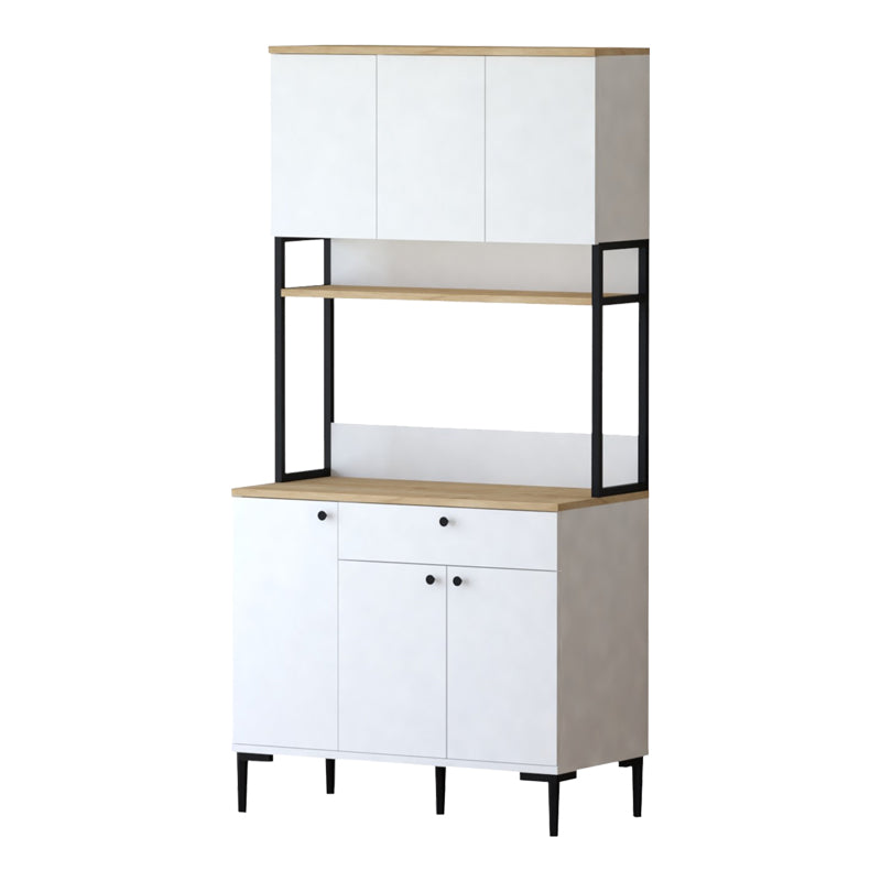 Kitchen cabinet Lenner pakoworld white-sonoma 90x45x184cm
