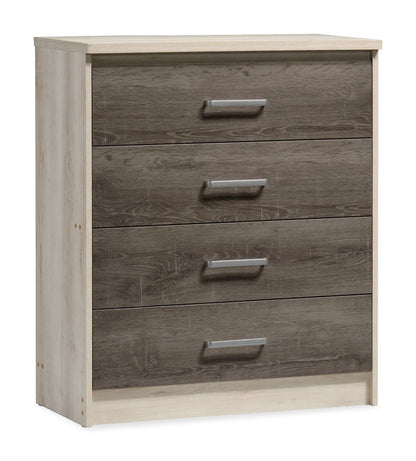 Chest f 4 drawers Olympus pakoworld  in castillo-toro colour 80x40x95