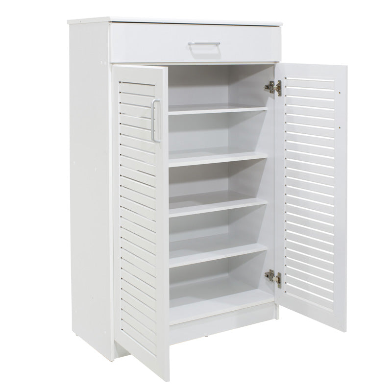 Shoe cabinet Sante pakoworld 20 pairs white 80x37x123cm