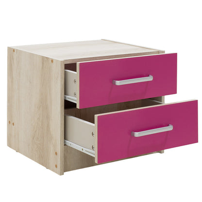 Children's nightstand Looney pakoworld castillo-pink 47,5x40,5x40,5