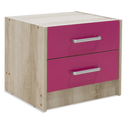 Children's nightstand Looney pakoworld castillo-pink 47,5x40,5x40,5