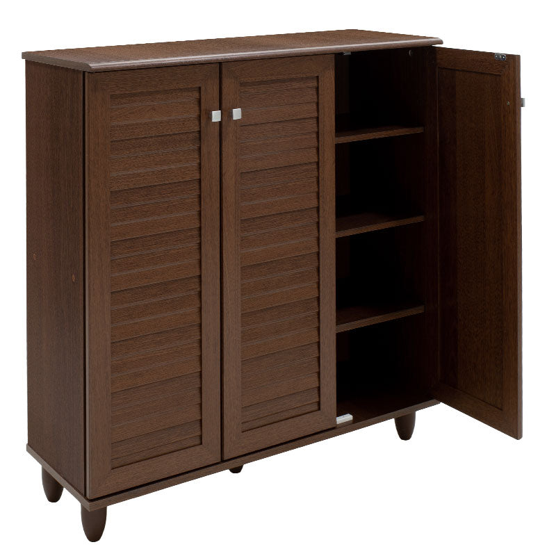 Shoe cabinet SANTΟ pakoworld 16 pairs walnut 89.5x34.5x91.5cm
