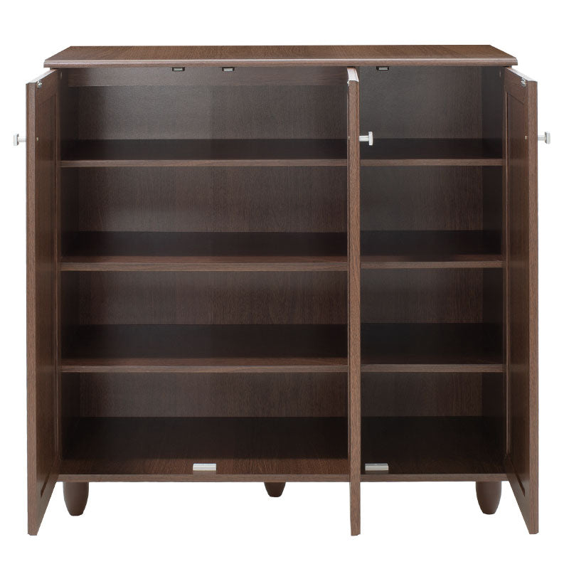 Shoe cabinet SANTΟ pakoworld 16 pairs walnut 89.5x34.5x91.5cm