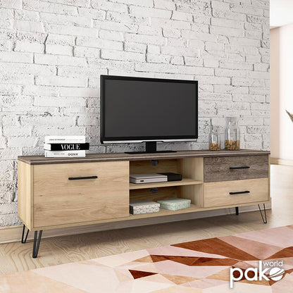 Tv set Bruno pakoworld in viscount - toro color 182x40x56,5cm