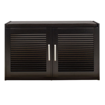 Shoe cabinet stool Crispy pakoworld 9 pairs wenge 94x34.5x60cm