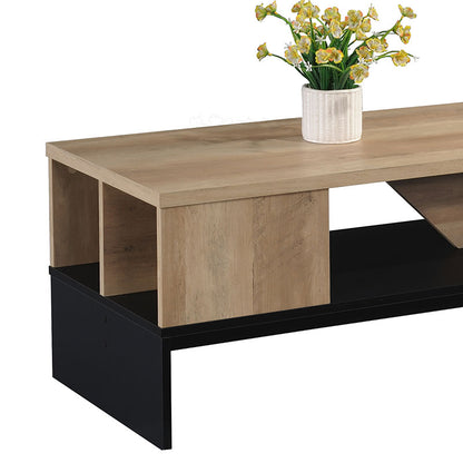 Coffee table Naya pakoworld natural-anthracite 93x46x43cm