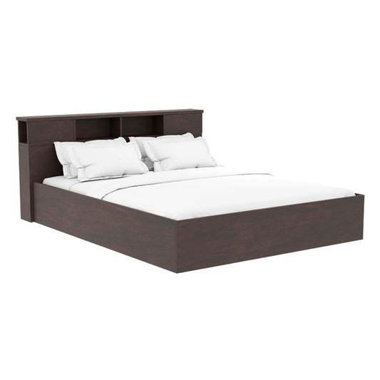 Double bed Olympus pakoworld in walnut colour 160x200 cm