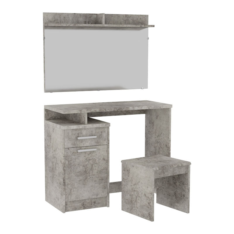 Dressing table with mirror Olympus pakoworld in anthracite antique colour