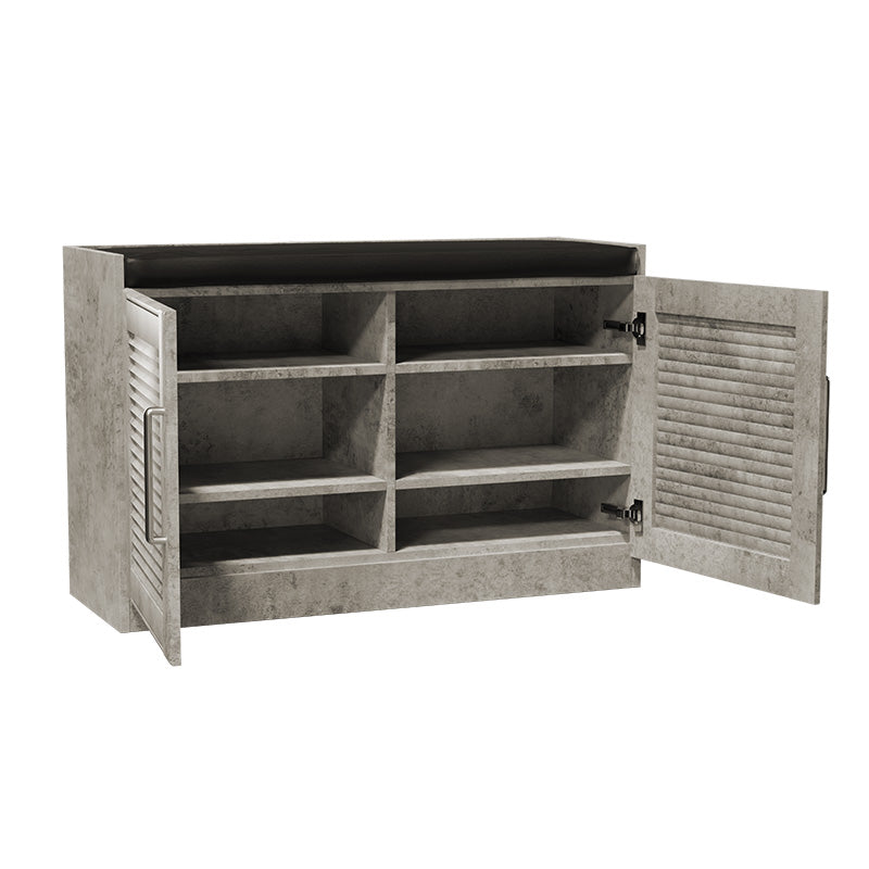 Shoe cabinet stool Crispy pakoworld 9 pairs antique anthracite 94x34.5x60cm