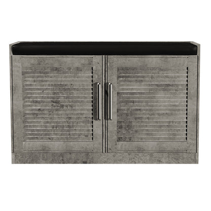 Shoe cabinet stool Crispy pakoworld 9 pairs antique anthracite 94x34.5x60cm