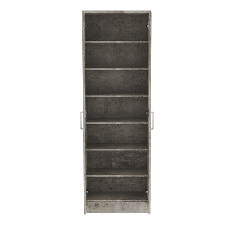 Shoe cabinet Sante pakoworld 21 pairs dark antique anthracite 60x37x183cm
