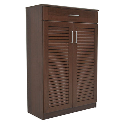 Shoe cabinet Sante 20 pairs antique walnut 80x37x123cm