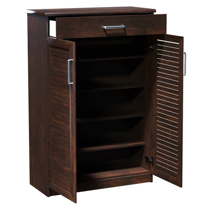 Shoe cabinet Sante 20 pairs antique walnut 80x37x123cm