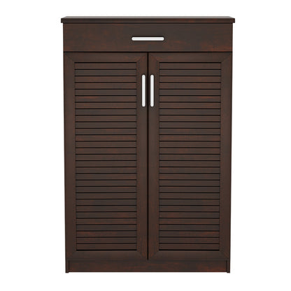 Shoe cabinet Sante pakoworld 20 pairs antique walnut 80x37x123cm
