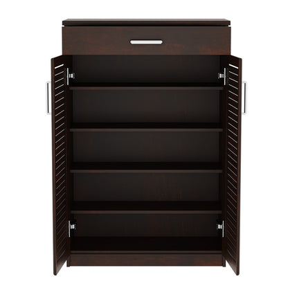 Shoe cabinet Sante pakoworld 20 pairs antique walnut 80x37x123cm