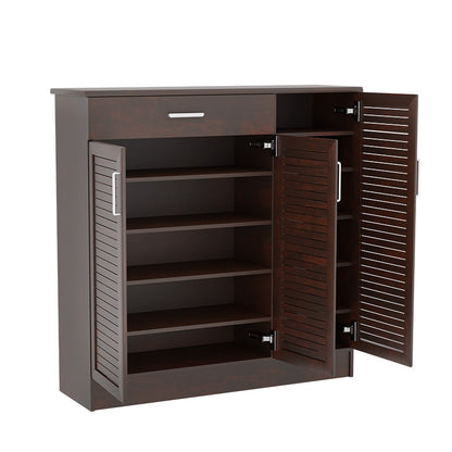 Shoe cabinet Sante 30 pairs walnut 120x37x123cm