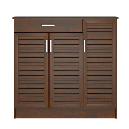 Shoe cabinet Sante 30 pairs walnut 120x37x123cm