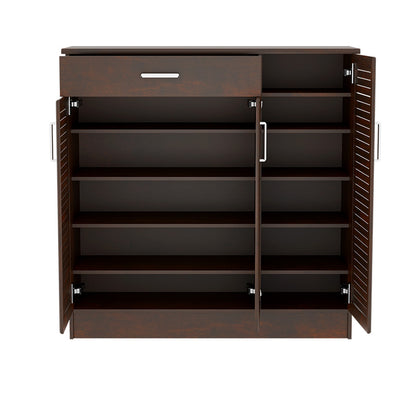 Shoe cabinet Sante 30 pairs walnut 120x37x123cm