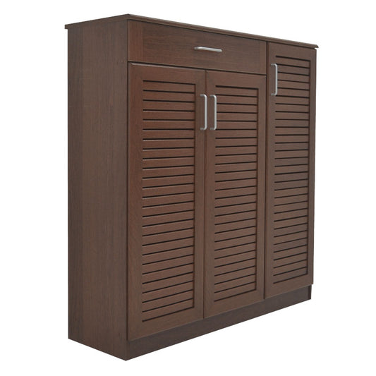 Shoe cabinet Sante pakoworld 30 pairs walnut 120x37x123cm
