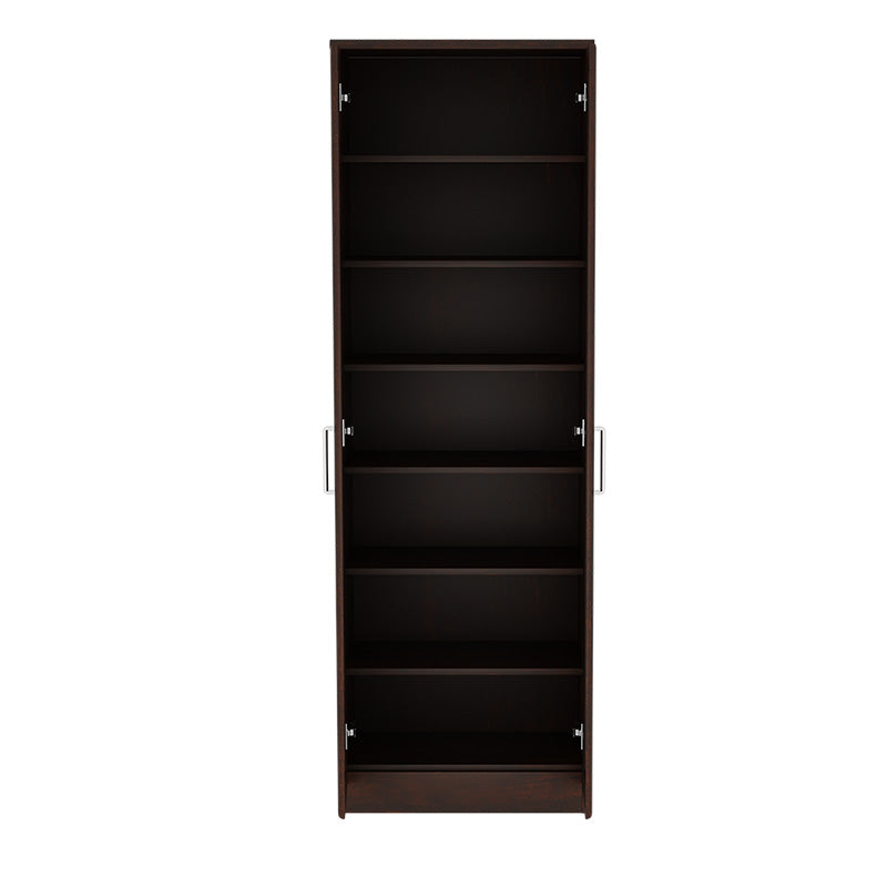 Shoe cabinet Sante pakoworld 21 pairs walnut 60x37x183cm