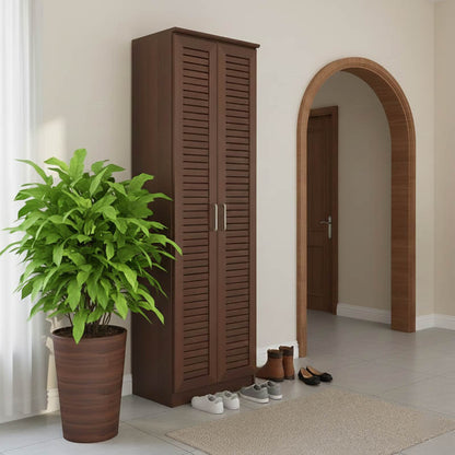 Shoe cabinet Sante 21 pairs walnut 60x37x183cm