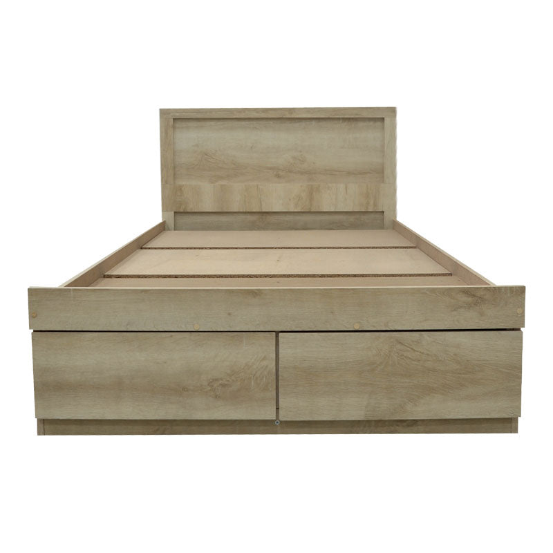 Single bed Nalos pakoworld with drawer castillo-oak 100x200cm