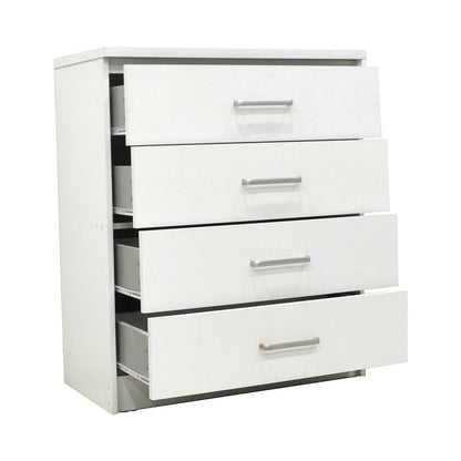 Chest f 4 drawers Olympus pakoworld  in white colour 80x40x95