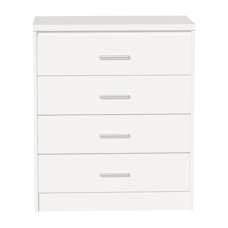 Chest f 4 drawers Olympus pakoworld  in white colour 80x40x95