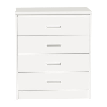 Chest f 4 drawers Olympus pakoworld  in white colour 80x40x95