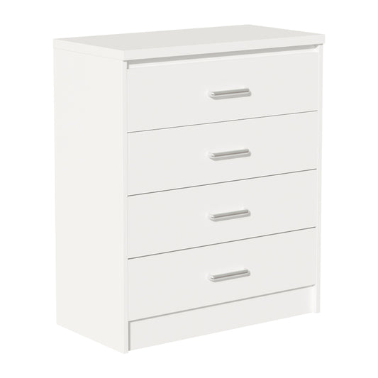 Chest f 4 drawers Olympus pakoworld  in white colour 80x40x95