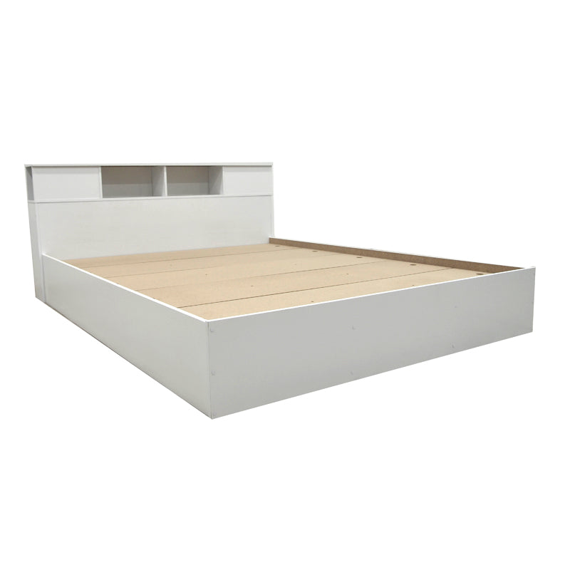 Double bed Olympus pakoworld in antique white colour 160x200 cm