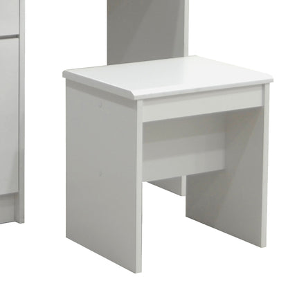 Dressing table with mirror Olympus pakoworld in white colour 90.5x39.5x75cm