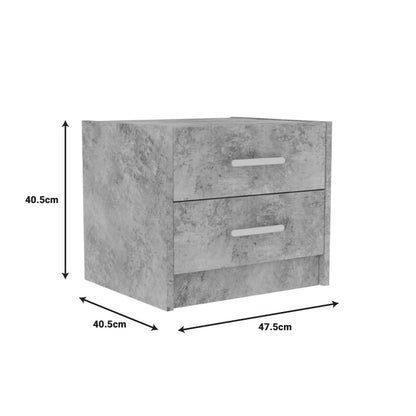 Student bedroom furniture package OLYMPUS pakoworld set of 3 pieces in antique anthracite shade