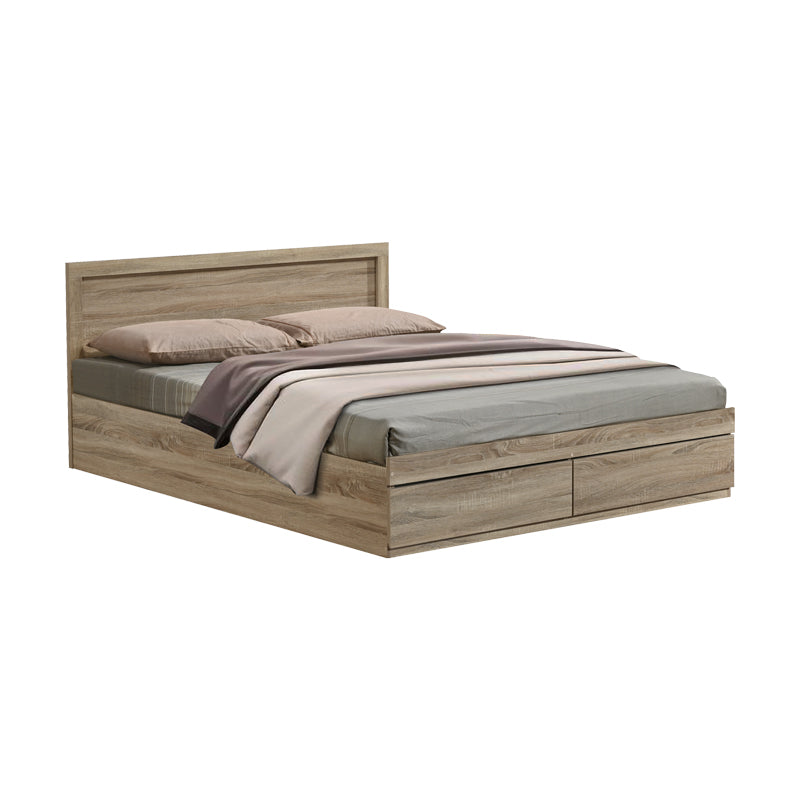 Bed Olympus with drawer in sonoma color 140x200cm
