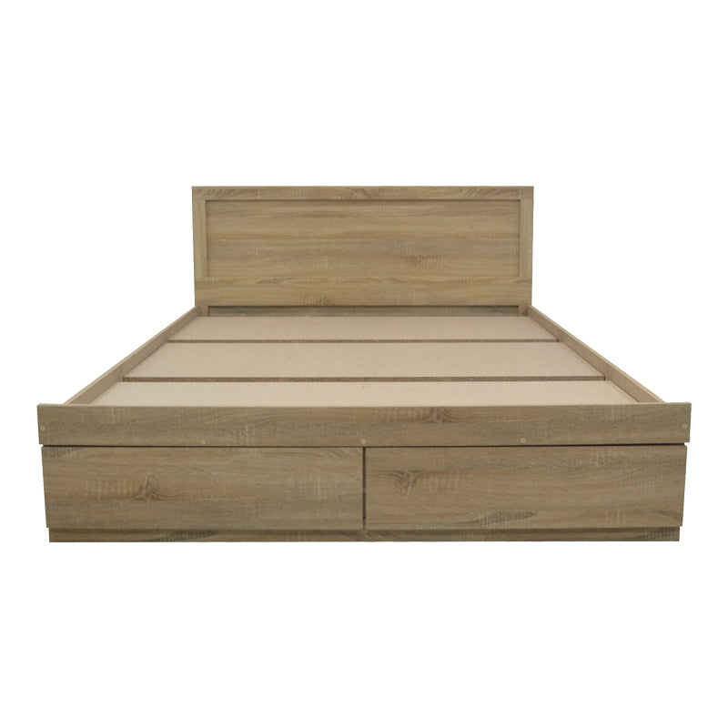 Bed Olympus pakoworld with drawer in light oak color 140x200cm
