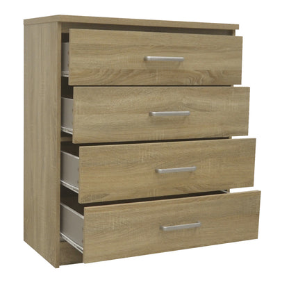 Chest of 4 drawers Olympus  in sonoma colour 80.5x40x95