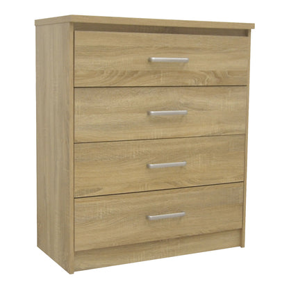 Chest of 4 drawers Olympus  in sonoma colour 80.5x40x95