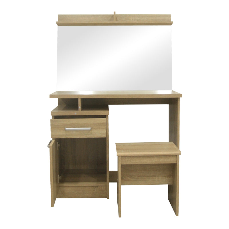 Dressing table with mirror Olympus pakoworld in light oak colour 90.5x39.5x75cm