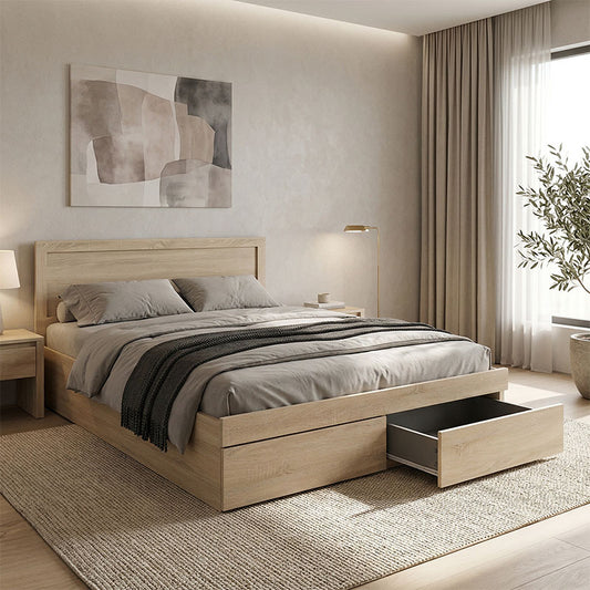 Bed Olympus with drawer in sonoma 150x200cm