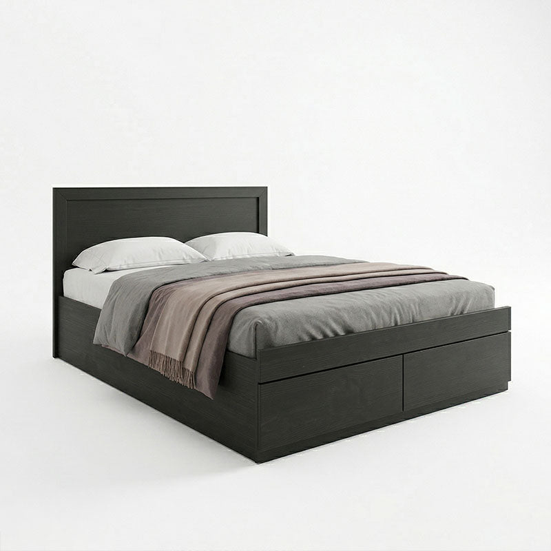Bed Olympus with drawer in wenge color 140x200cm