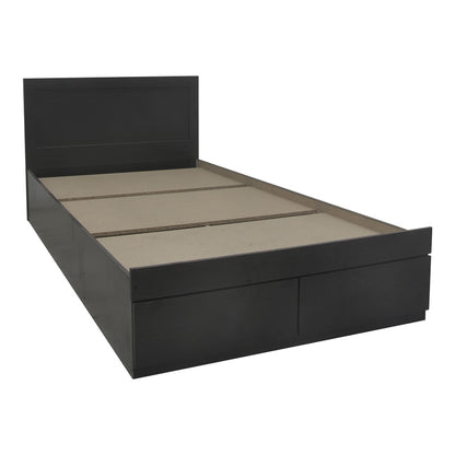 Bed Olympus with drawer in wenge color 140x200cm