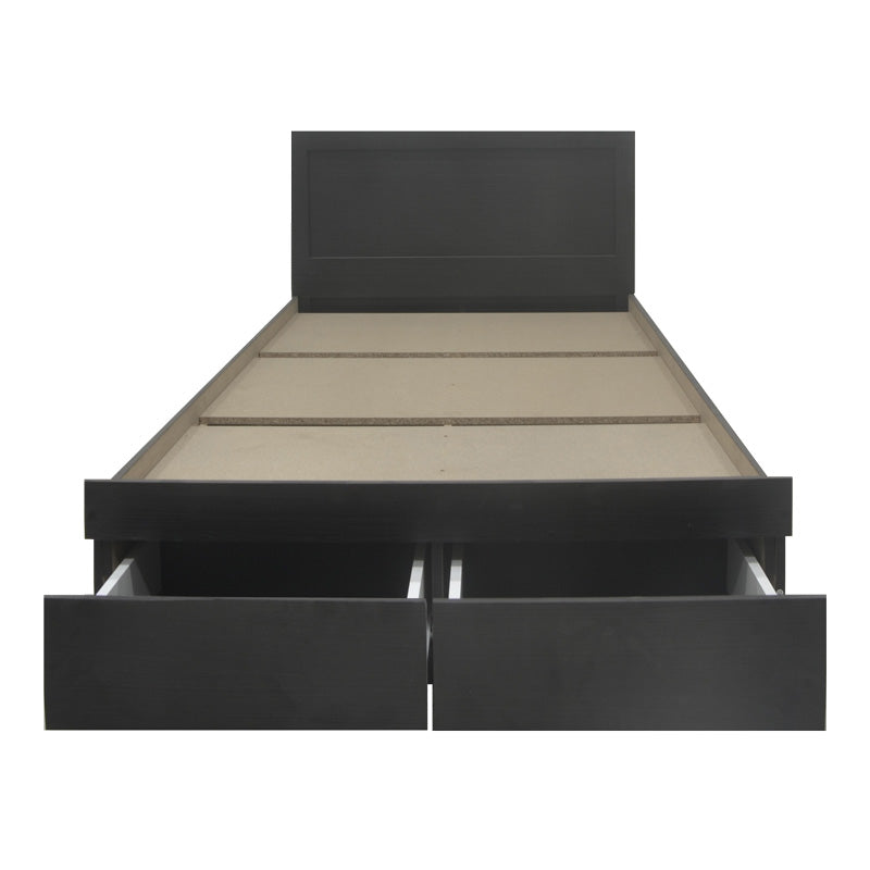 Bed Olympus with drawer in wenge color 140x200cm
