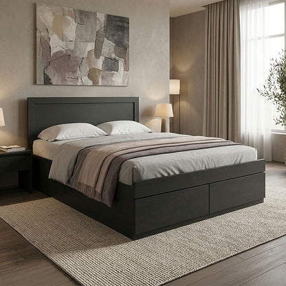 Bed Olympus with drawer in wenge color 140x200cm