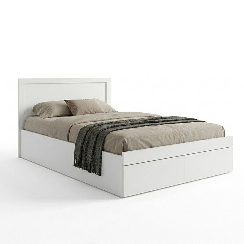 Bed Olympus with drawer in white color 100x200cm