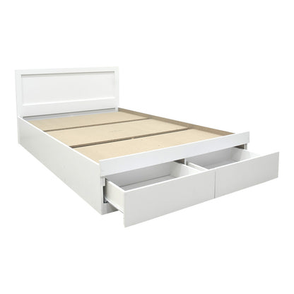 Bed Olympus with drawer in white color 100x200cm