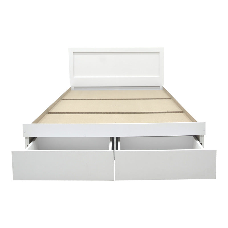 Bed Olympus with drawer in white color 100x200cm