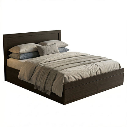 Bed Olympus with drawer in wenge color 150x200cm
