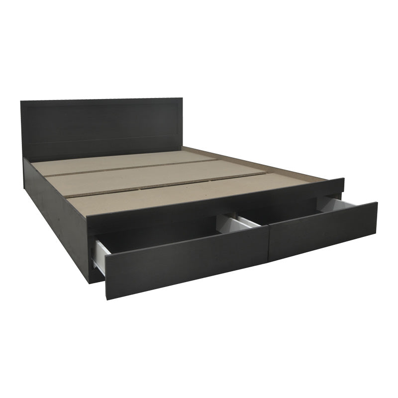 Bed Olympus with drawer in wenge color 150x200cm