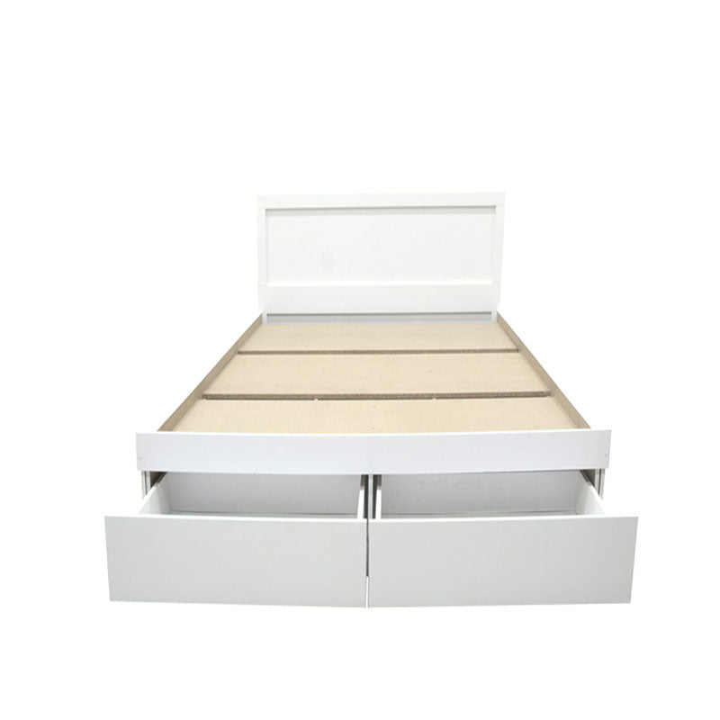 Bed Olympus with drawer in white color 120x200cm